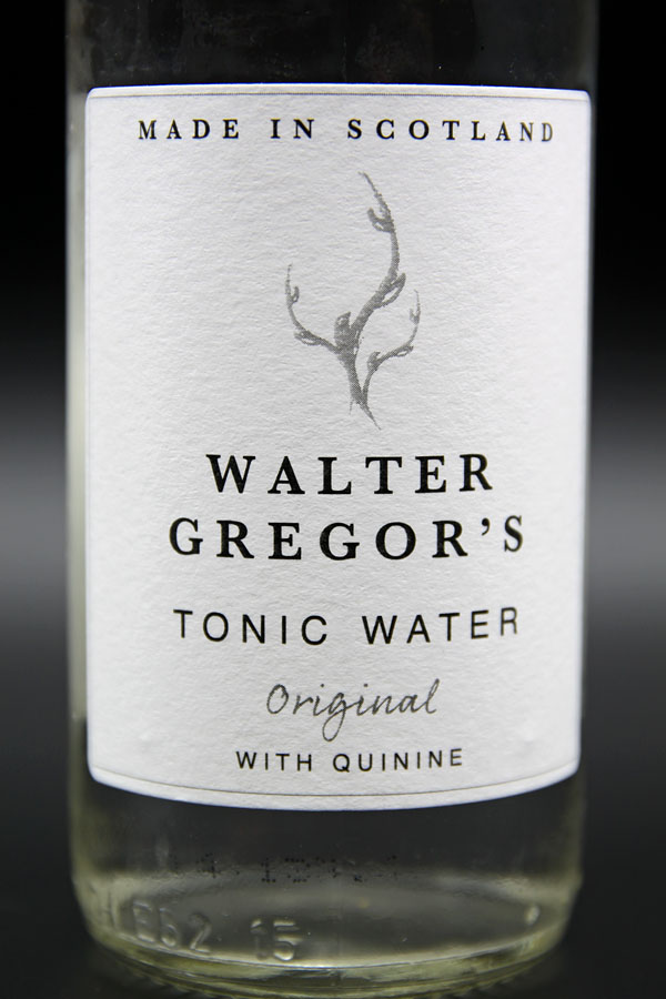 Etikett von Walter Gregor's Tonic Water aus Schottland